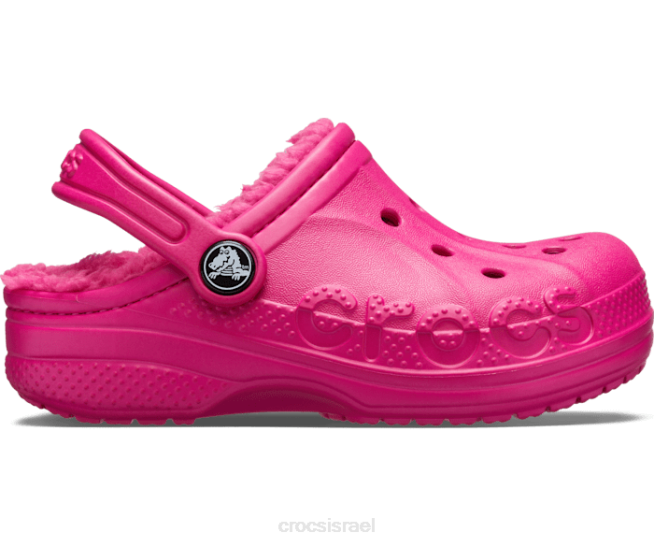 נעליים il Crocs ילדים קבקב מרופד באיה ורוד סוכריות 2DZ4673