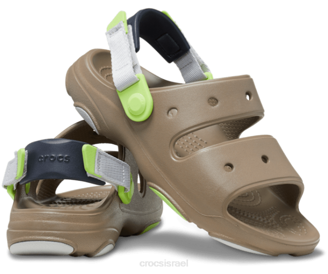 נעליים il Crocs ילדים סנדל לכל שטח חאקי/מולטי 2DZ4690