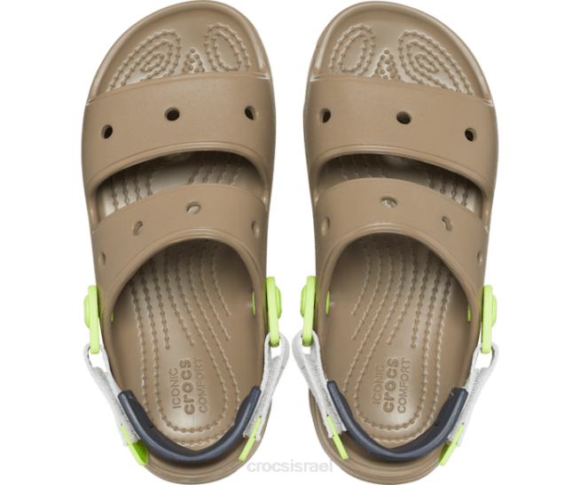 נעליים il Crocs ילדים סנדל לכל שטח חאקי/מולטי 2DZ4690