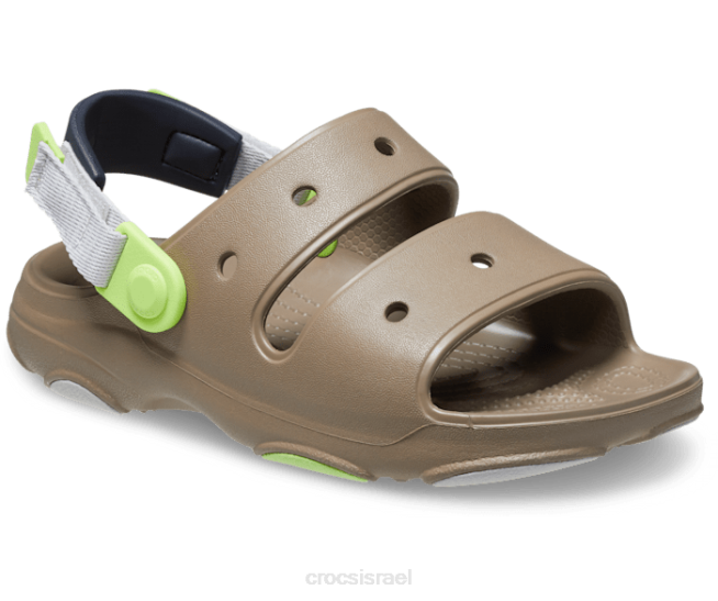 נעליים il Crocs ילדים סנדל לכל שטח חאקי/מולטי 2DZ4690