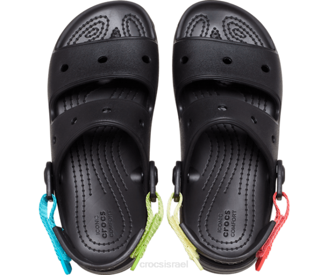 נעליים il Crocs ילדים סנדל לכל שטח שחור/רב 2DZ4691