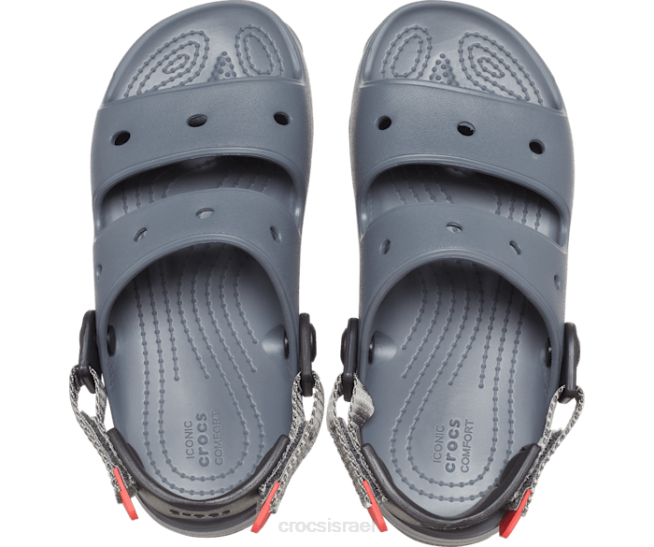 נעליים il Crocs ילדים סנדל לכל שטח אפור צפחה 2DZ4692