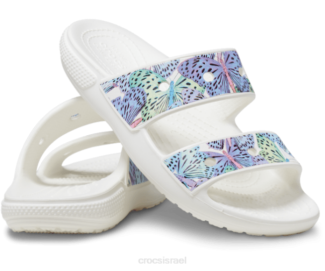 נעליים il Crocs ילדים סנדל פרפר קלאסי לבן/רב 2DZ4694