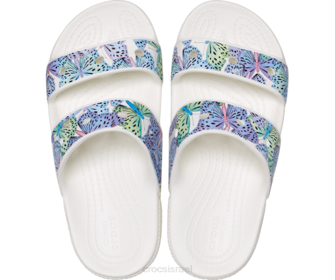 נעליים il Crocs ילדים סנדל פרפר קלאסי לבן/רב 2DZ4694