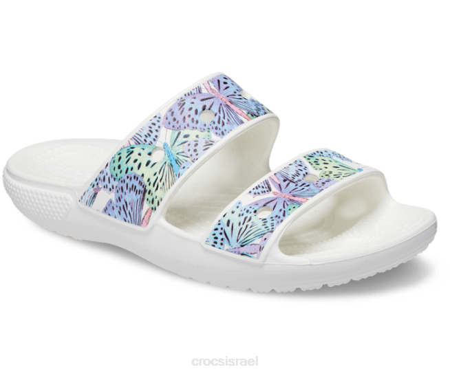 נעליים il Crocs ילדים סנדל פרפר קלאסי לבן/רב 2DZ4694