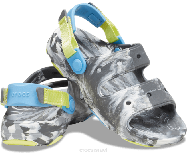 נעליים il Crocs ילדים סנדל קלאסי משיש לכל שטח אפור צפחה 2DZ4699