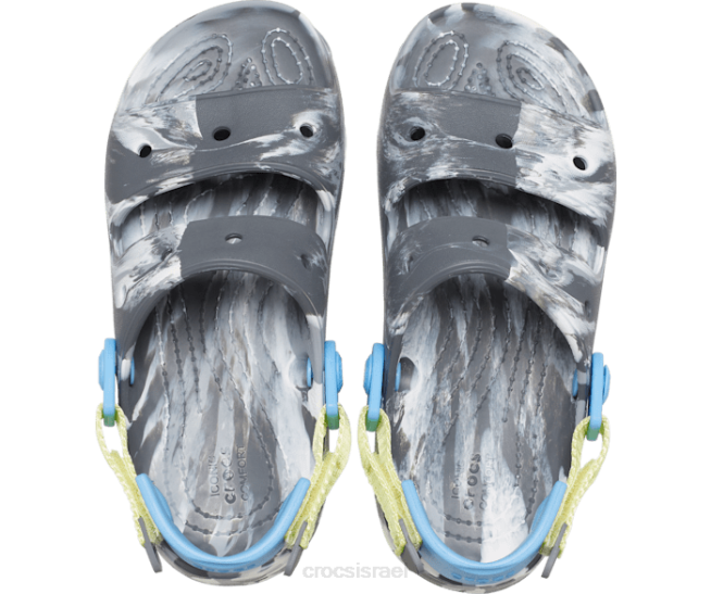 נעליים il Crocs ילדים סנדל קלאסי משיש לכל שטח אפור צפחה 2DZ4699