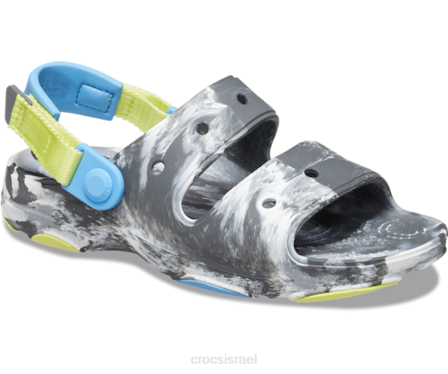 נעליים il Crocs ילדים סנדל קלאסי משיש לכל שטח אפור צפחה 2DZ4699