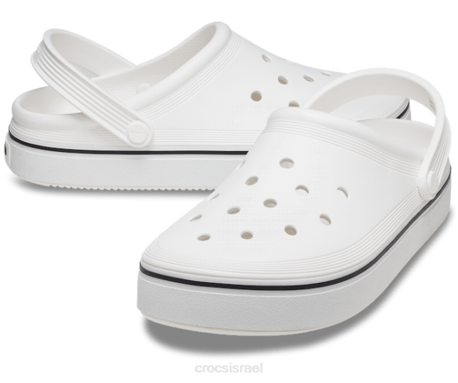 נעליים il Crocs נשים סתימה מחוץ למגרש לבן 2DZ496