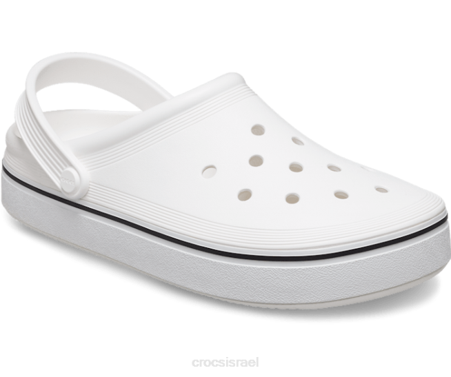 נעליים il Crocs נשים סתימה מחוץ למגרש לבן 2DZ496