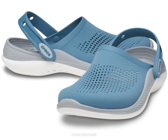 נעליים il Crocs נשים סתימת ליטרייד 360 פלדה כחולה/מיקרו-שבב 2DZ469