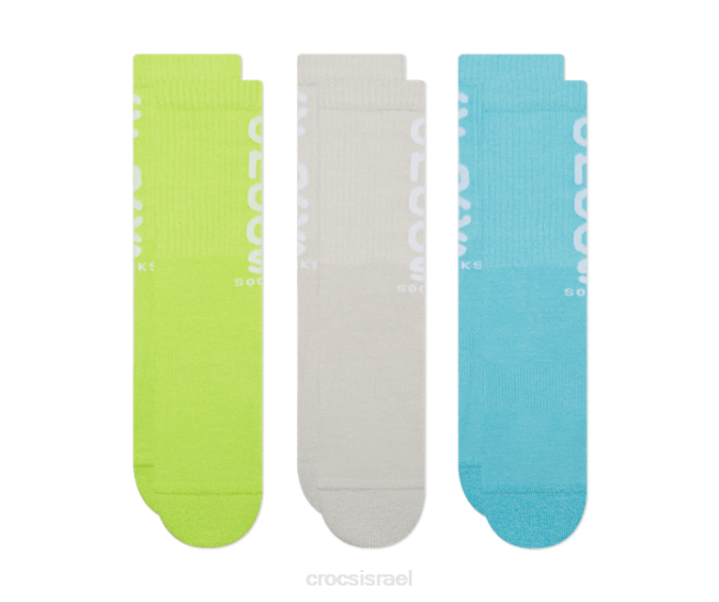 גרביים il Crocs לִשְׁנֵי הַמִינִים גרביים לוגו צוות 3 חבילות לימד/מולטי 2DZ4377