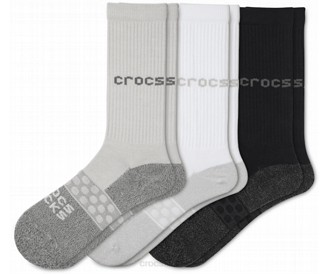 גרביים il Crocs לִשְׁנֵי הַמִינִים גרביים צוות מוצק 3 חבילות רַב 2DZ4394