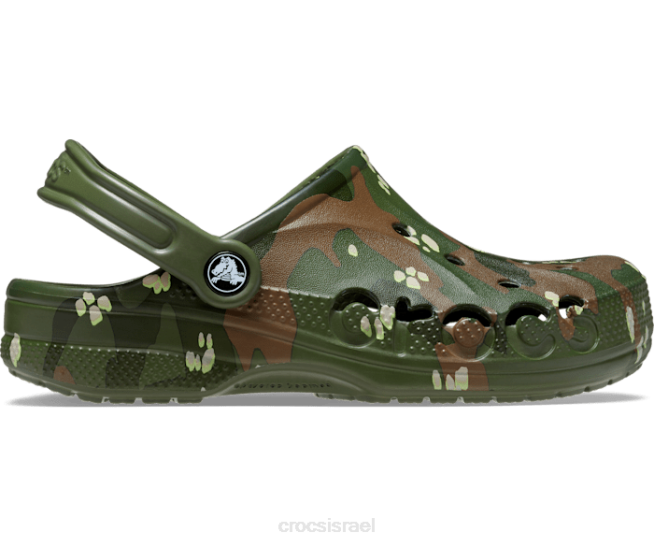 נעליים il Crocs נשים קבקב מודפס עונתי של baya צבא ירוק 2DZ4179