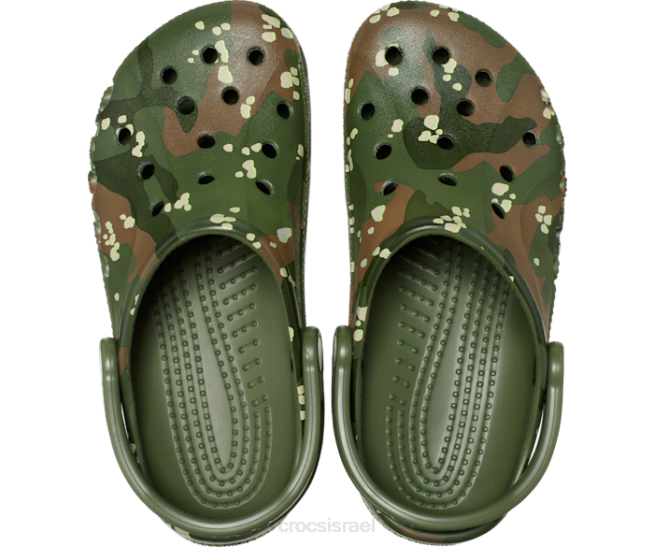 נעליים il Crocs נשים קבקב מודפס עונתי של baya צבא ירוק 2DZ4179
