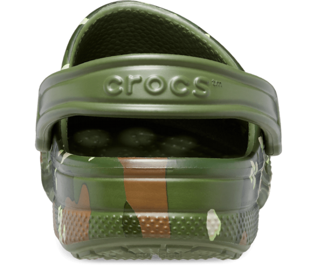 נעליים il Crocs נשים קבקב מודפס עונתי של baya צבא ירוק 2DZ4179