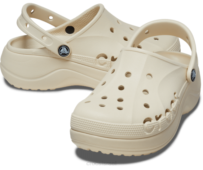נעליים il Crocs נשים סתימת פלטפורמת baya לבן חורף 2DZ4353
