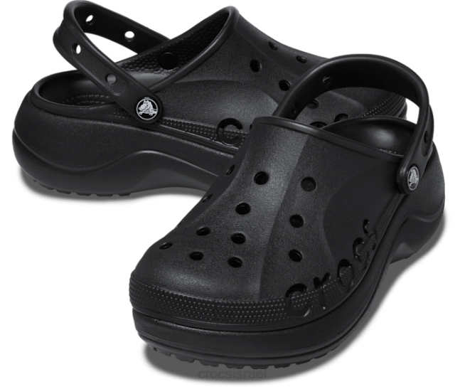 נעליים il Crocs נשים סתימת פלטפורמת baya שָׁחוֹר 2DZ490