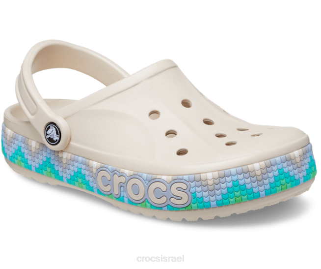 נעליים il Crocs נשים קבקב להקת bayaband שברון טיח/מולטי 2DZ4145
