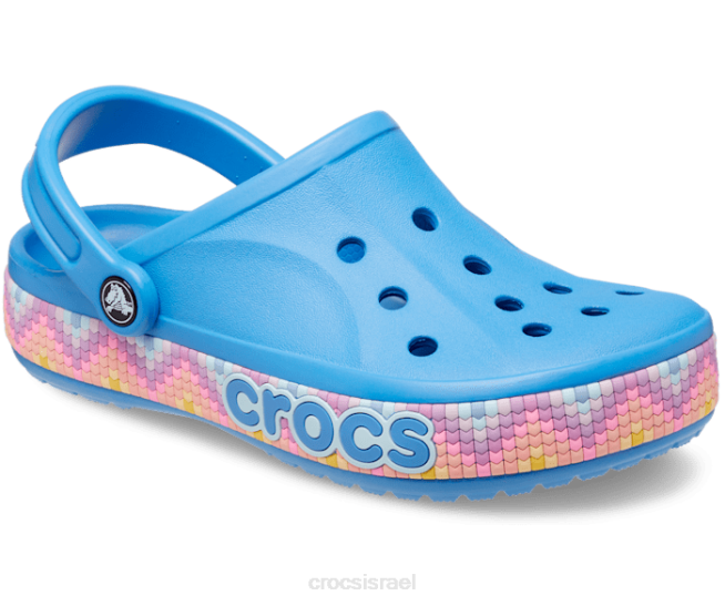 נעליים il Crocs נשים קבקב להקת bayaband שברון פודרה כחול/רב 2DZ4146