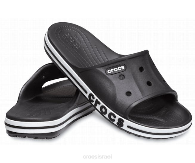 נעליים il Crocs גברים מגלשת bayaband לבן שחור 2DZ4448