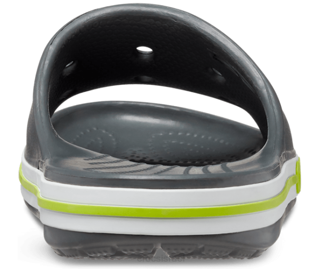 נעליים il Crocs גברים מגלשת bayaband אגרוף אפור צפחה/ליים 2DZ4452