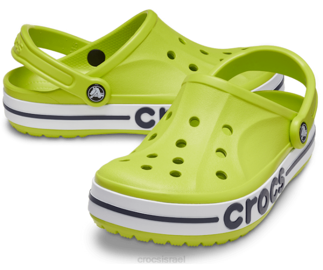 נעליים il Crocs נשים סתימת bayaband אגרוף ליים/צי 2DZ450