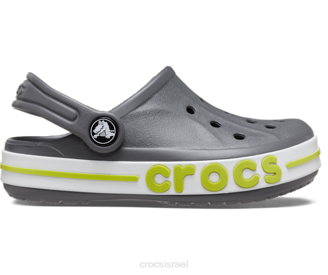 נעליים il Crocs ילדים סתימת bayaband אגרוף אפור צפחה/ליים 2DZ4538