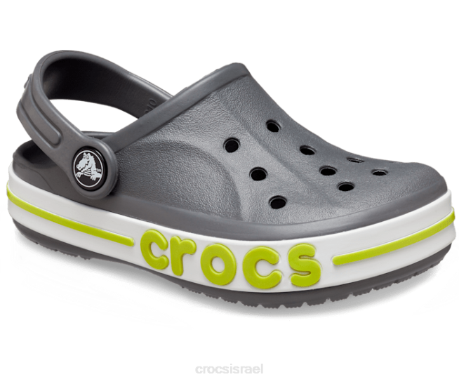 נעליים il Crocs ילדים סתימת bayaband אגרוף אפור צפחה/ליים 2DZ4538