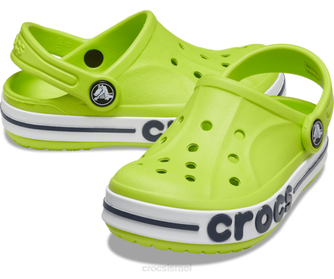 נעליים il Crocs ילדים סתימת bayaband אגרוף ליים/צי 2DZ4539