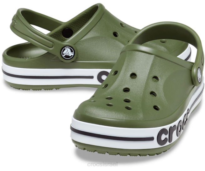 נעליים il Crocs ילדים סתימת bayaband צבא ירוק 2DZ4559