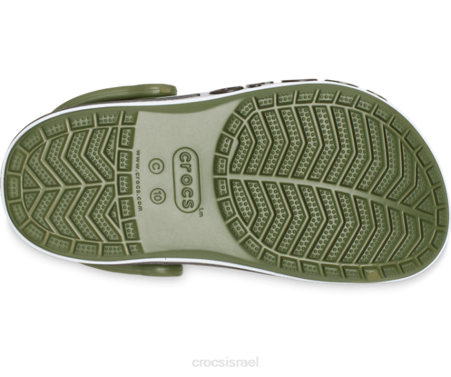 נעליים il Crocs ילדים סתימת bayaband צבא ירוק 2DZ4559