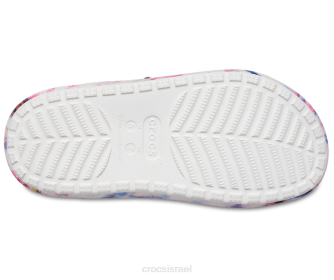 נעליים il Crocs נשים סנדל גרפי קלאסי cozzzy tie dye נופך/מולטי 2DZ4229