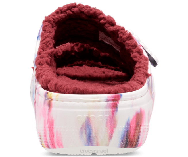 נעליים il Crocs נשים סנדל גרפי קלאסי cozzzy tie dye נופך/מולטי 2DZ4229