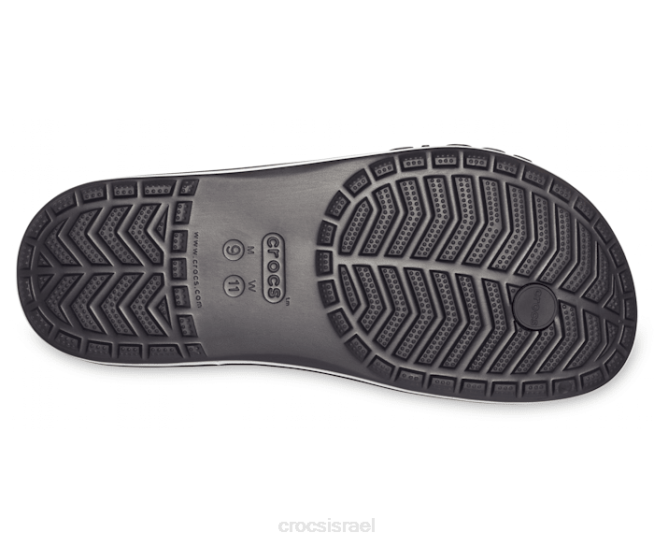 נעליים il Crocs נשים flip bayaband לבן שחור 2DZ4247