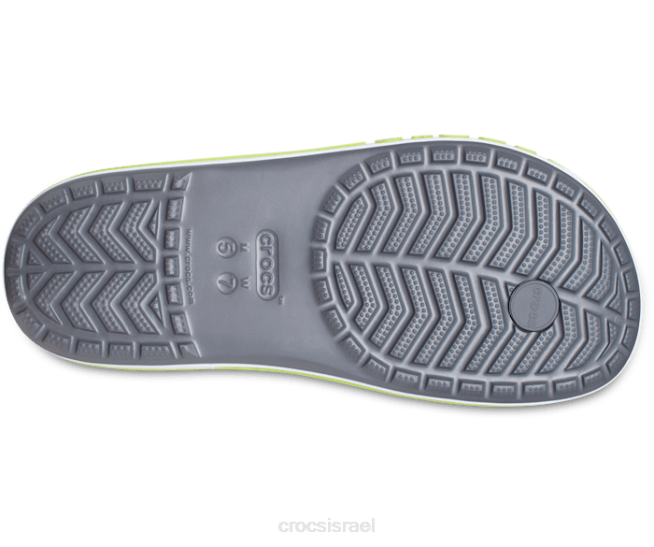 נעליים il Crocs נשים flip bayaband אגרוף אפור צפחה/ליים 2DZ4251