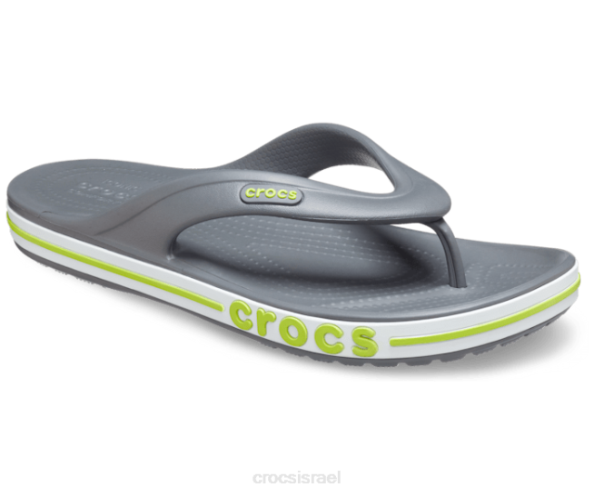 נעליים il Crocs נשים flip bayaband אגרוף אפור צפחה/ליים 2DZ4251