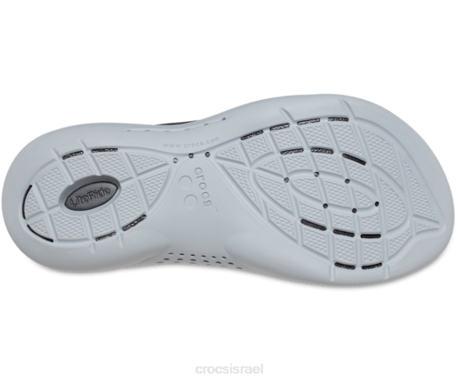 נעליים il Crocs נשים סנדל literide 360 שחור/אפור בהיר 2DZ4313