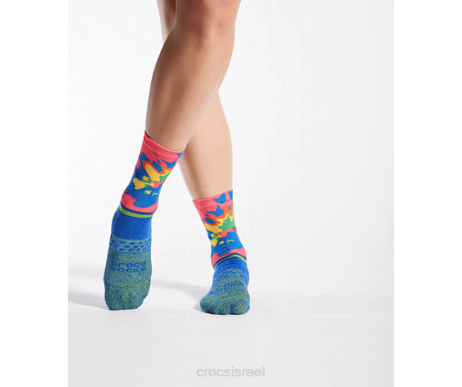 גרביים il Crocs לִשְׁנֵי הַמִינִים socks crew graphic 3 חבילה צבע ורוד חשמלי 2DZ4409