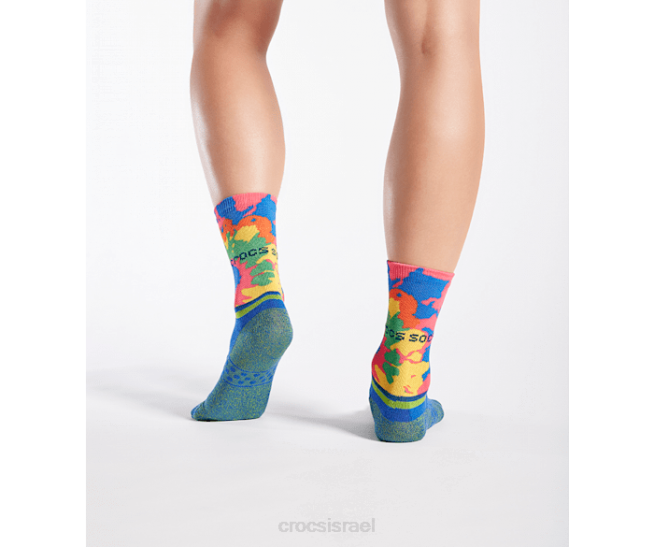 גרביים il Crocs לִשְׁנֵי הַמִינִים socks crew graphic 3 חבילה צבע ורוד חשמלי 2DZ4409