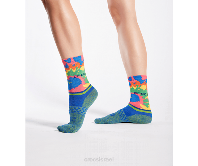 גרביים il Crocs לִשְׁנֵי הַמִינִים socks crew graphic 3 חבילה צבע ורוד חשמלי 2DZ4409