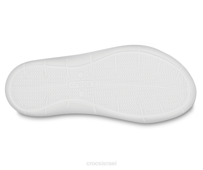 נעליים il Crocs נשים סנדל swiftwater לבן שחור 2DZ4334