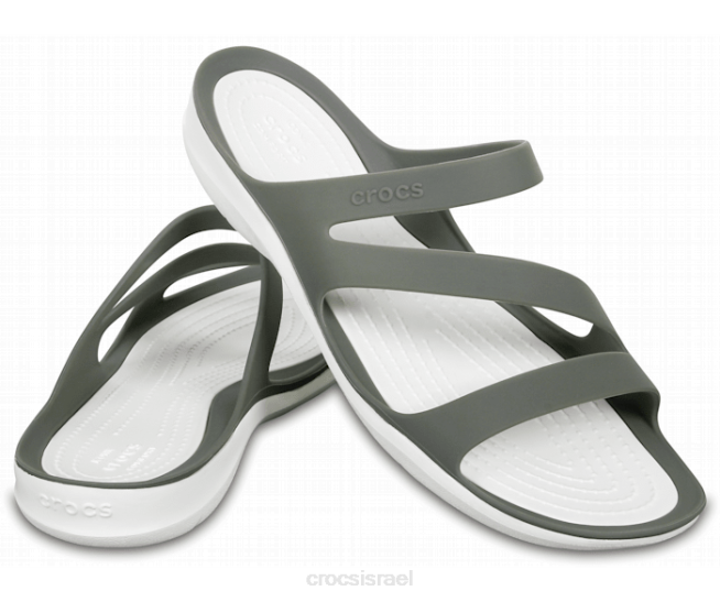 נעליים il Crocs נשים סנדל swiftwater עשן/לבן 2DZ4335